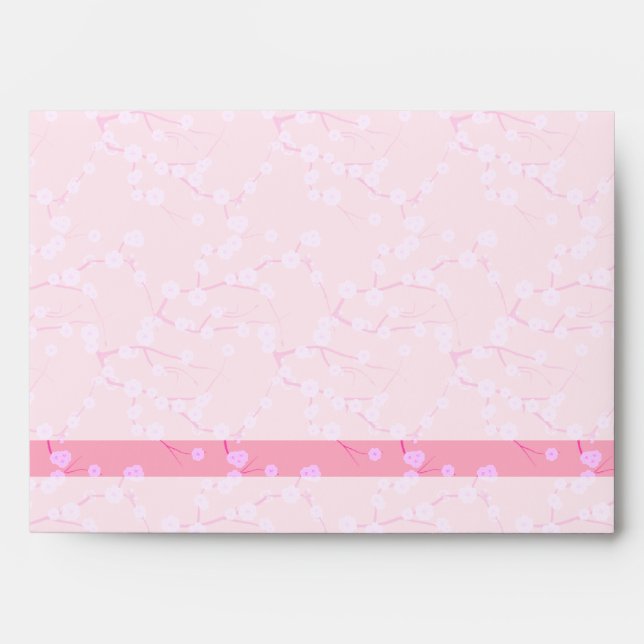 Pink and White Cherry Blossoms Envelope (Front)