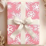 Pink and White Christmas Winter Snowflakes Pattern Wrapping Paper<br><div class="desc">This Chic wrapping paper features a beautiful Pink and White Christmas Winter Snowflakes Pattern design. Perfect for putting that finishing touch on your gifts and it's great for birthdays,  Christmas,  anniversaries,  or weddings! Beautiful Trendy Modern Gift Wrapping Paper Design Patterns by Printable Pretty.</div>