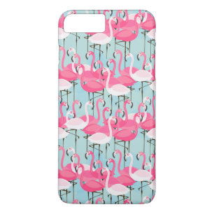Pink And White Crowd Of Flamingos Case-Mate iPhone Case