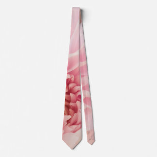 Pink and White Dahlia Neck Tie
