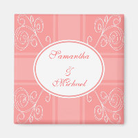 Pink and white design