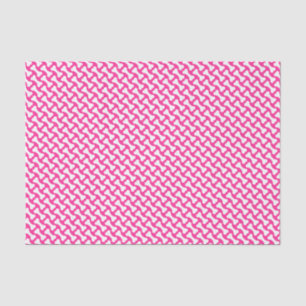 Pink and white dog bones tissue paper