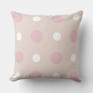 Pink and white Dots Cushion