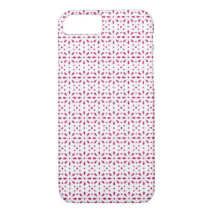 Pink and White eyelet pattern Case-Mate iPhone Case