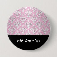 Pink and White Floral Damask Pattern