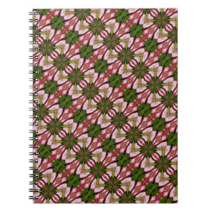 Pink And White Flower Petals Abstract Art Notebook