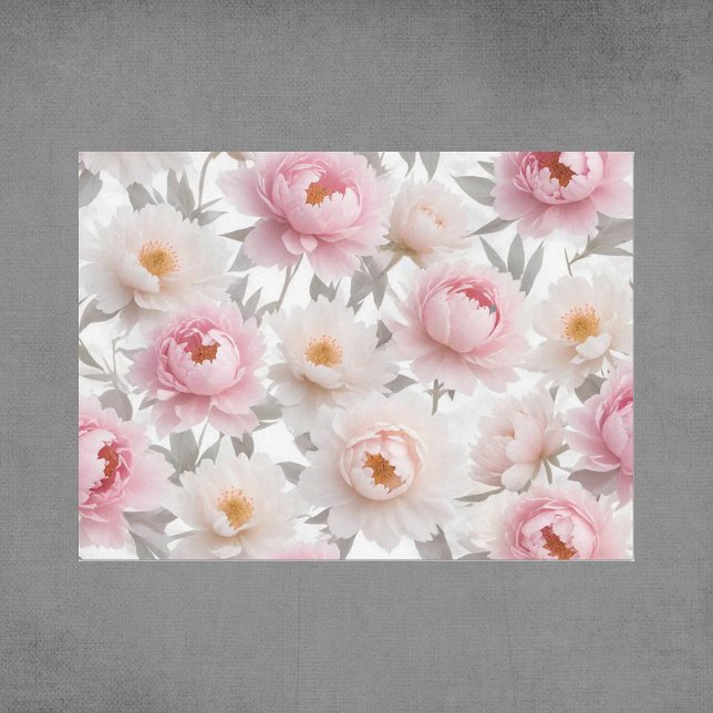 Pink and White Flowers Decoupage Tissue Paper (Creator Uploaded)