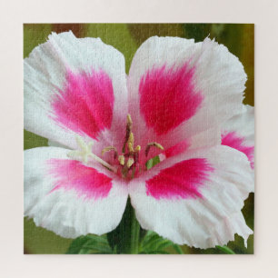 Pink and White Geranium Jigsaw Puzzle