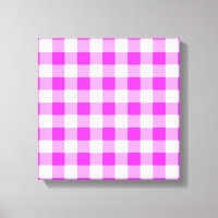 Pink and White Gingham Pattern