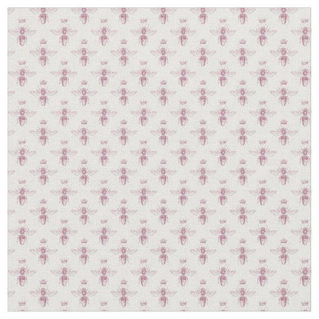 Pink and White Graphic Designs Fabric (Close Up)