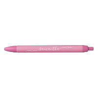 Pink and White Heart Swash Signature Name