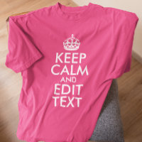 Pink and White Keep Calm and Edit Text