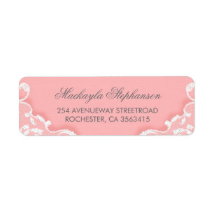 Pink and White Lace Wedding