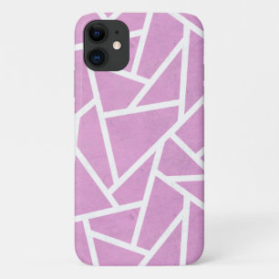 Pink and white mosaic pattern Case-Mate iPhone case