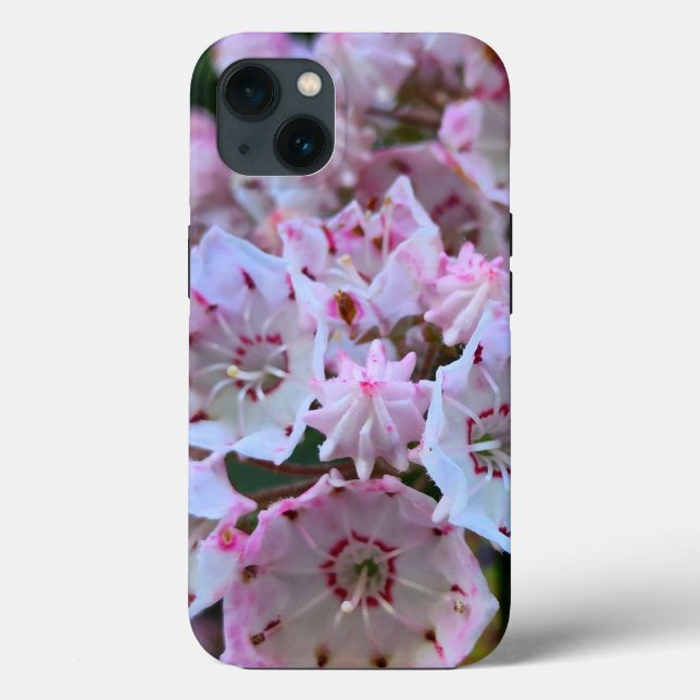 Pink and White Mountain Laurel Flowers Case-Mate iPhone Case (Back)