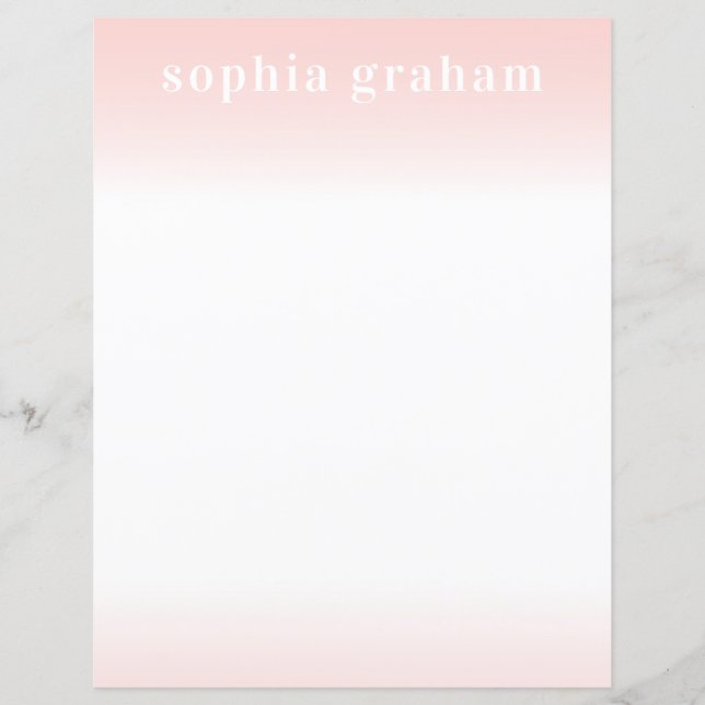 Pink and White Ombre Paper (Front)