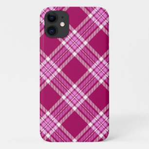 Pink and White Plaid Case-Mate iPhone Case