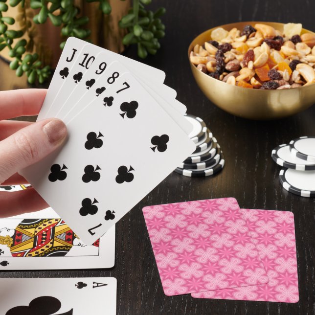 Pink And White Playing Cards (In Situ)