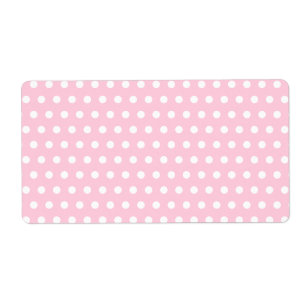 Pink and White Polka Dot Pattern. Spotty.