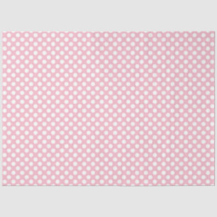 Pink and White Polka Dot Tissue Paper