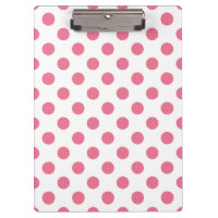 Pink and white polka dots