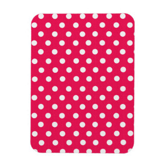 Pink And White Polka Dots Magnet