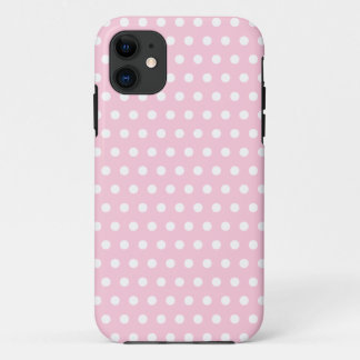 Pink and White Polka Dots Pattern. Case-Mate iPhone Case
