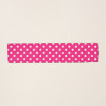Pink and white polka dots pattern chiffon scarf<br><div class="desc">Neon pink and white polka dots pattern chiffon scarf for neck, hair or head. Elegant transparent scarves for trendy women and girls. Available in different sizes, colours and shapes. Classy Birthday and Holiday gift idea for ladies. Create unique polkadot patterned scarves for yourself, wife, friend, coworker, wedding bride, mum, sister,...</div>