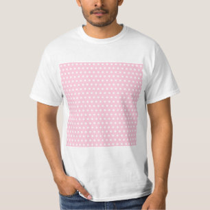 Pink and White Polka Dots Pattern. T-Shirt