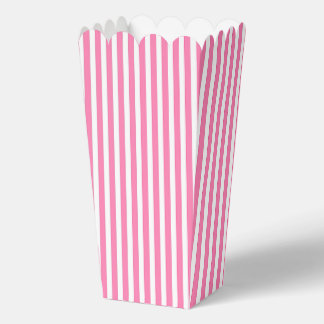 Pink And White Popcorn Birthday Celebration Favour Box