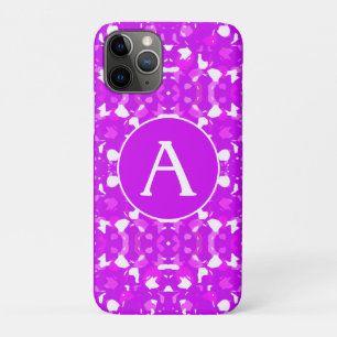 Pink and White Pretty Symmetrical Markings Letter Case-Mate iPhone Case