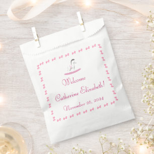 Pink and White Rocking Horse Favour Bags
