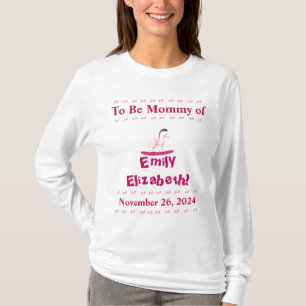 Pink and White Rocking Horse Mummy-to-Be T-Shirt