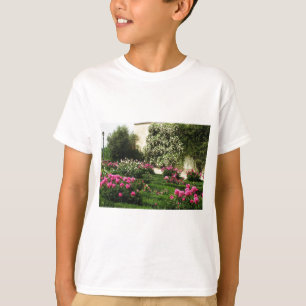 Pink and White Rose Garden T-Shirt