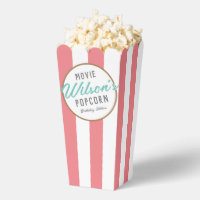 Pink and White Special Event Movie Night Popcorn