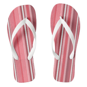 Pink and white Stripe Jandals