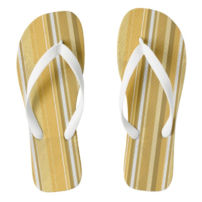 Pink and white Stripe Jandals (Footbed)