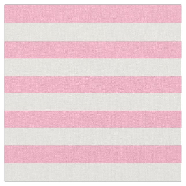 Pink and White Striped Fabric (Close Up)