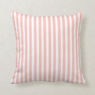 pink and white stripes cushion
