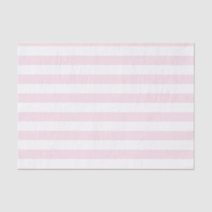 Pink and White Stripes Cute Girly Pattern Tissue Paper