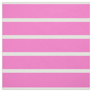 Pink and White Stripes Design Fabric