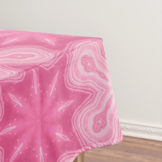 Pink And White Tablecloth (In Situ)
