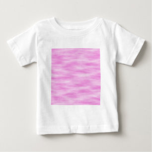Pink and White Wavy Pattern. Baby T-Shirt