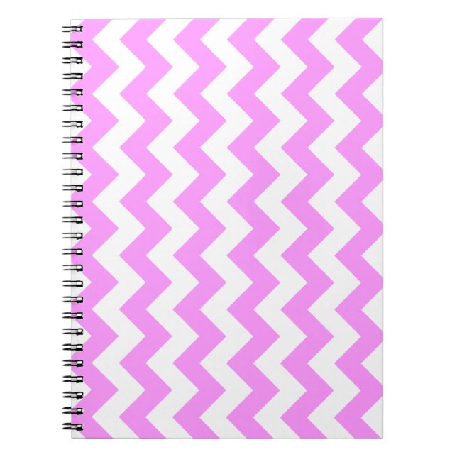 Pink and White Zigzag Notebook (Front)