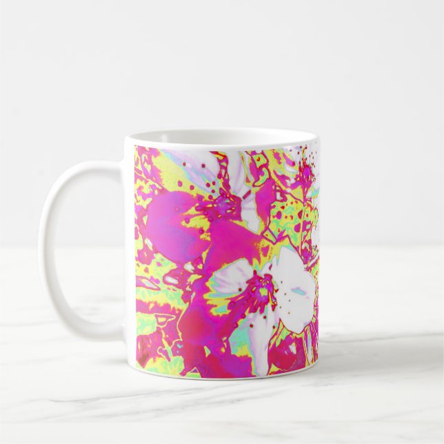 Pink and Yellow Blossom Mug (Left)