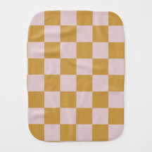 Pink and Yellow Checkered Pattern