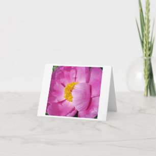 Pink and Yellow Floral  Note Card