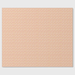 Pink and yellow flower pattern wrapping paper