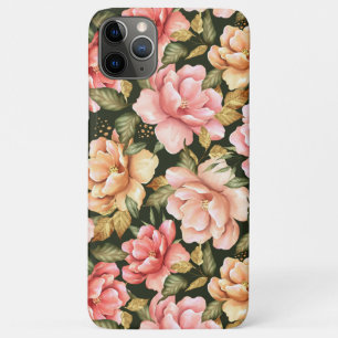 Pink and yellow flowers. Romantic pattern Case-Mate iPhone Case