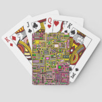 Pink and Yellow Geometric shapes pop art punk